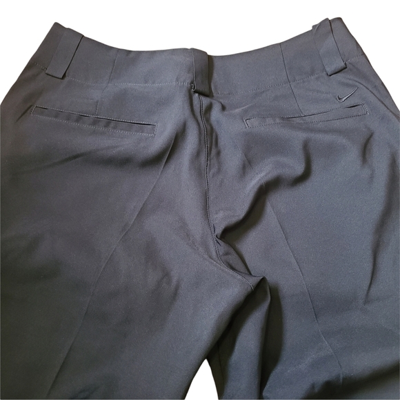 Nike Golf Dri-fit black zip-up buttoned straight leg capri pants - Picture 2 of 10